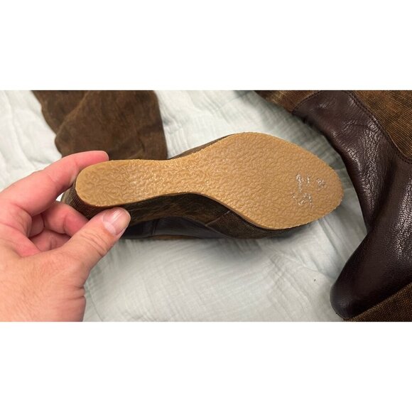 STUART WEITZMAN KNEE HIGH TALL PLATFORM WEDGE BOOTS 10.5 - Picture 7 of 8